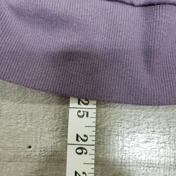𝅺TE Verde Purple Cowl Neckline Long Sleeves Thumbholes Pullover YOGA Sweatshirt - Picture 9 of 10